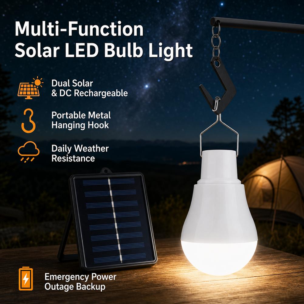 Solar LED Light Bulb IP65 Wate - Power Outage Light review and price